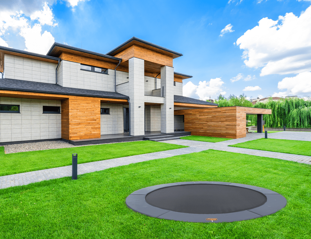 15′ Round ProLine Avyna Inground Trampoline Texas Backyard Structures