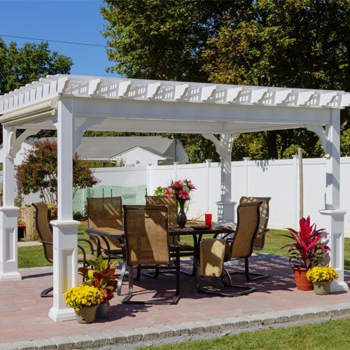 traditional vinyl pergola austin tx