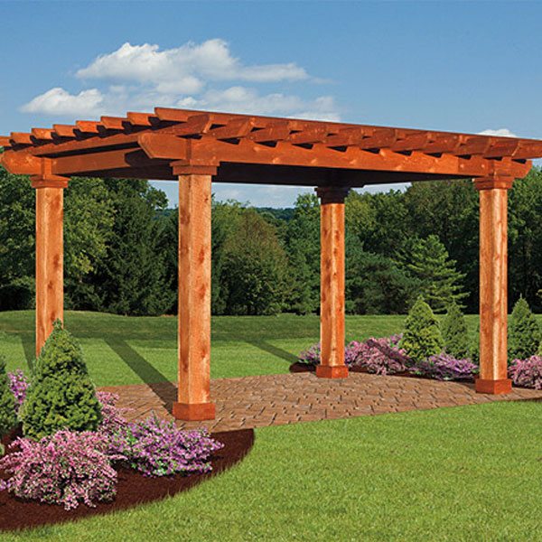 wooden artisan pergola austin