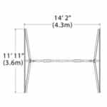 free standing swing beam with belt swings and trapeze