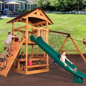 olympian treehouse xl 1 swing set