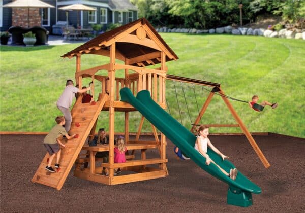 olympian treehouse xl 1 swing set