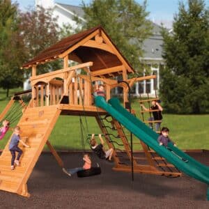 titan peak jumbo 1 w/ wood roof playset