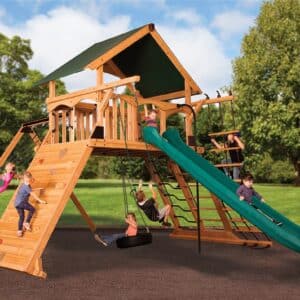 titan peak jumbo 1 w/ tarp roof green playset