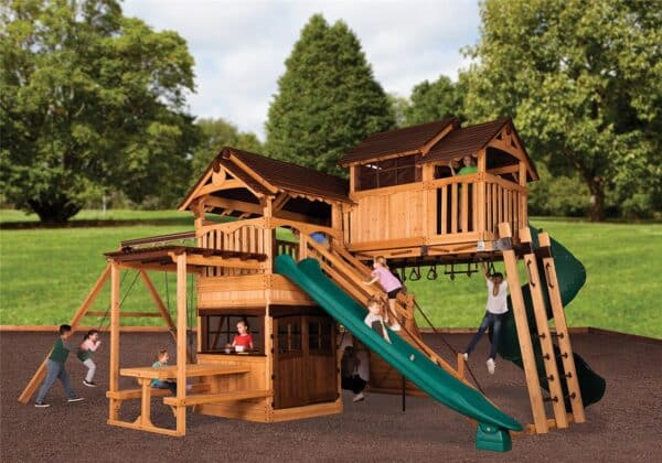 titan treehouse xl 10 swing set