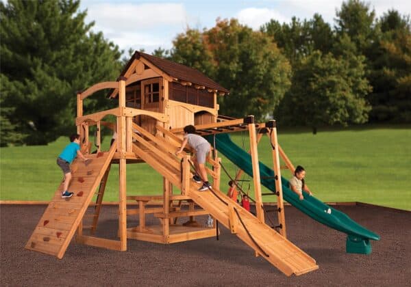 titan treehouse xl 3 swing set