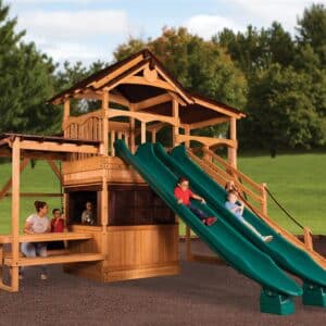 titan treehouse xl 4 swing set