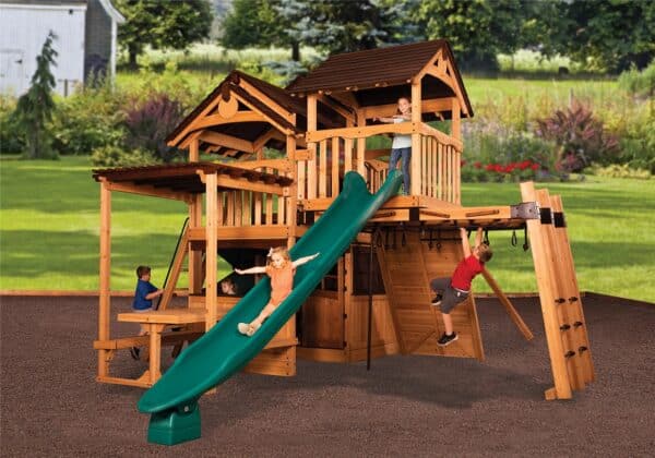 titan treehouse xl 6 swing set