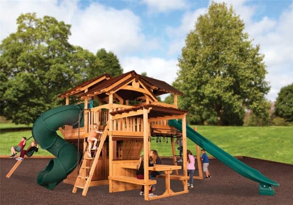 titan treehouse xl 7 swing set