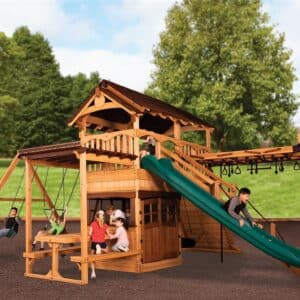 titan treehouse xl 2 swing set