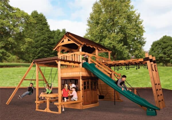 titan treehouse xl 2 swing set