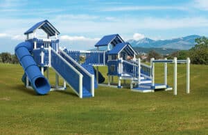 vinyl encased playsets easy to maintain available on our webpage.