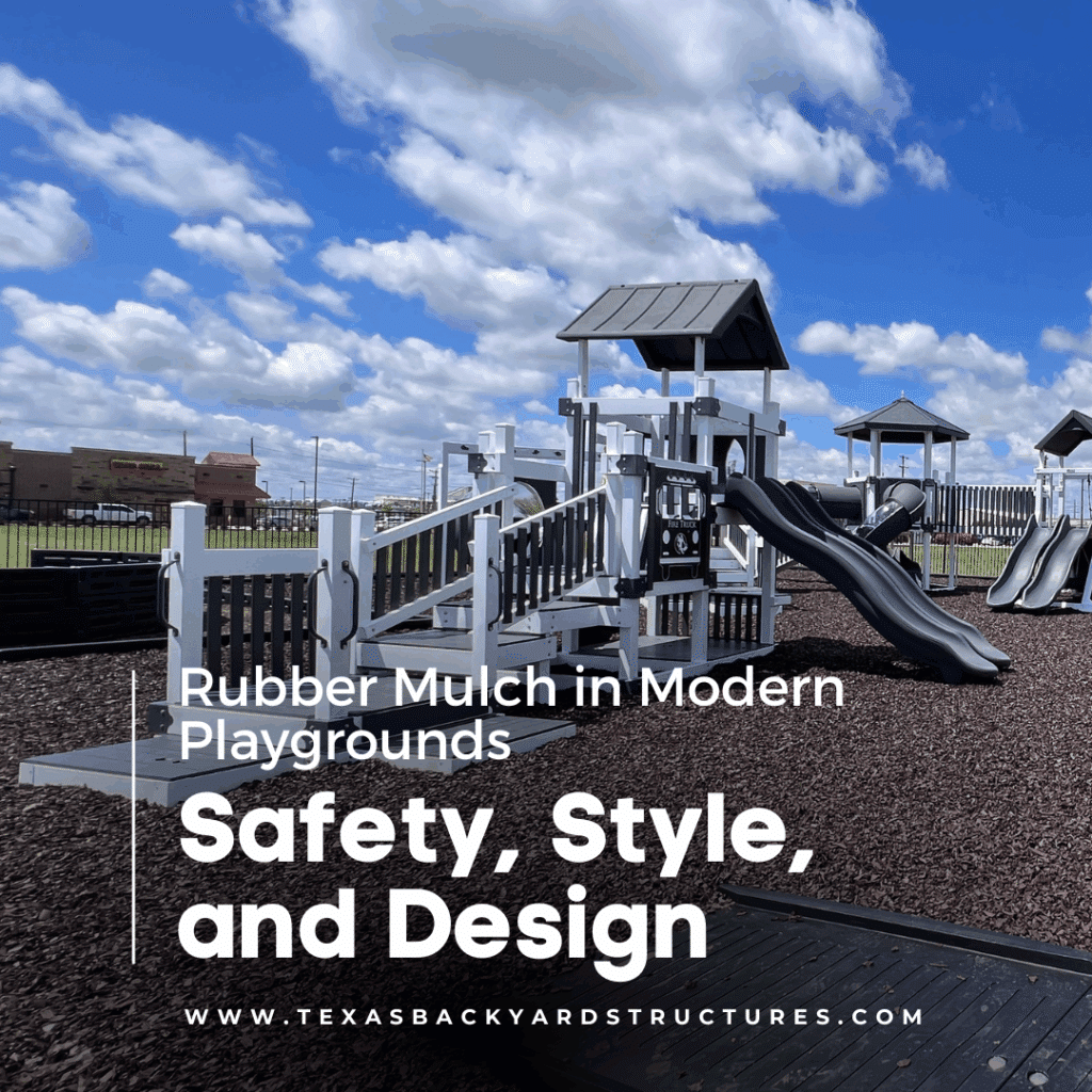 rubber mulch modern playgrounds